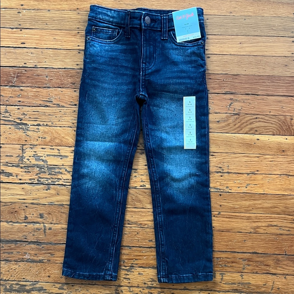 Slim adjustable wait jeans